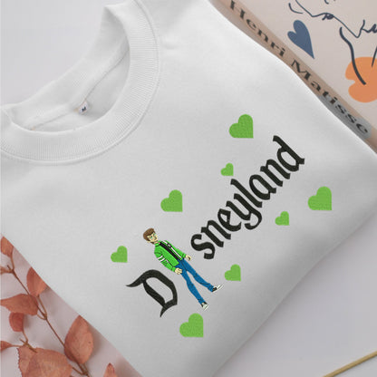 Ben 10 Alien Force Disneyland Embroidery, Disneyland Embroidered Sweatshirt, Movie Disney Inspired, Valentine's Day Gifts Idea For Him Her