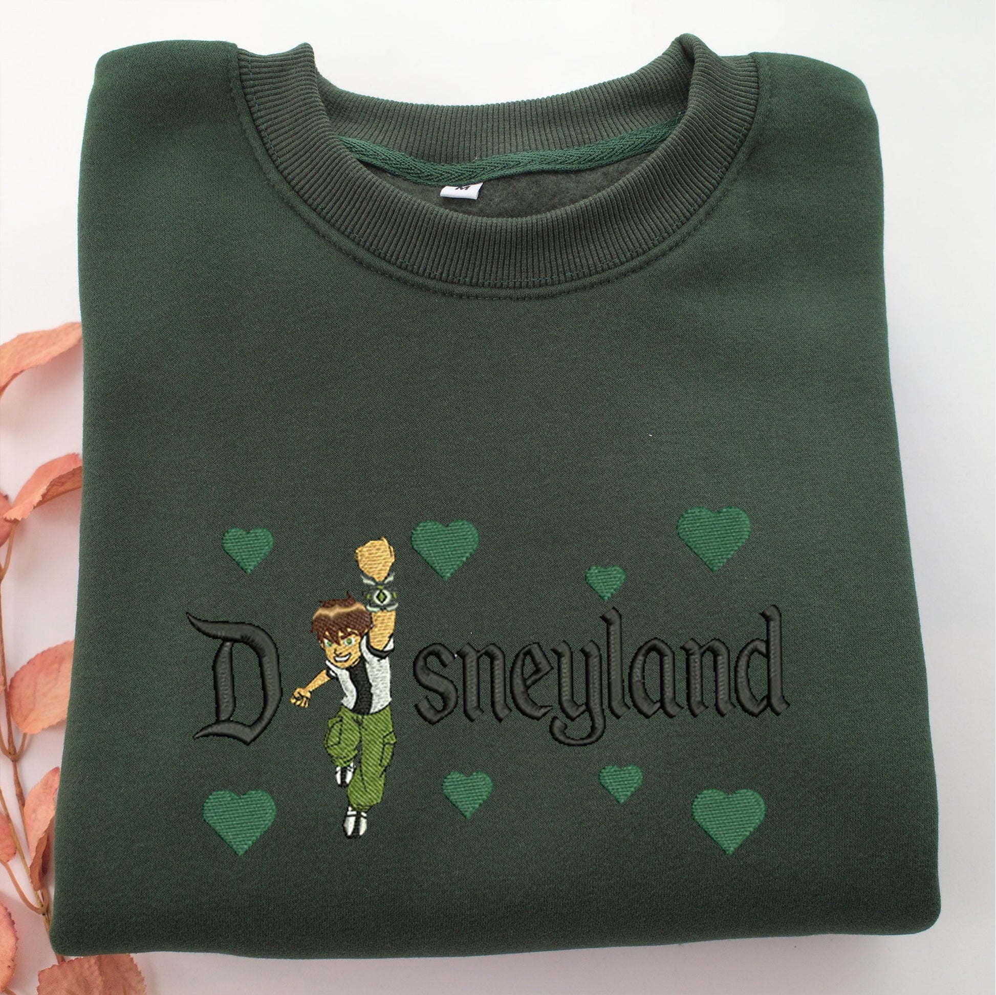 Ben 10 Disneyland Embroidery, Disneyland Embroidered Sweatshirt, Movie Disney Inspired, Valentine's Day Gifts Idea For Him Her