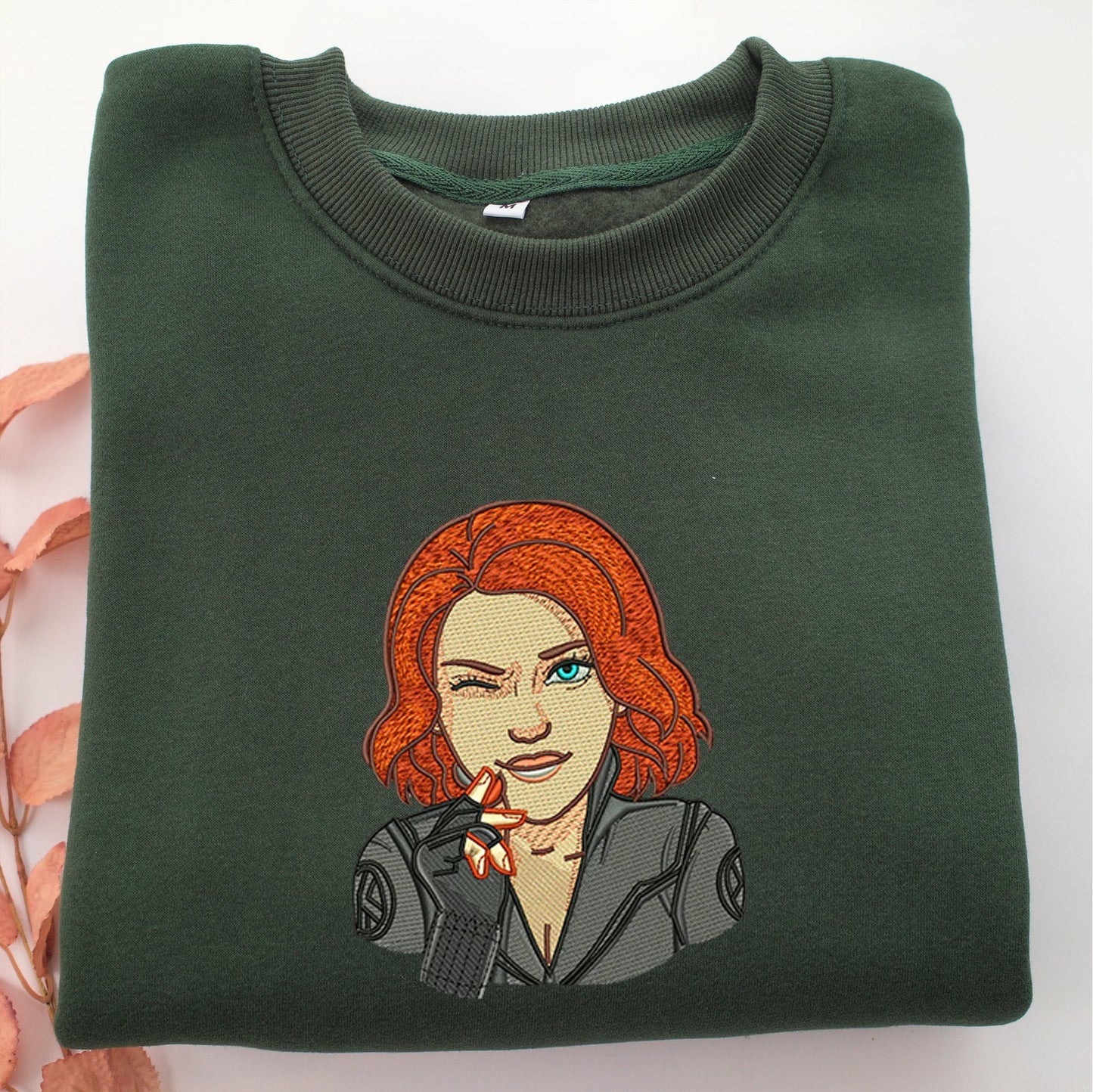 Black Widow Embroidery, Disneyland Embroidered Sweatshirt, Movie Disney Inspired, Valentine's Day Gifts Idea For Him Her