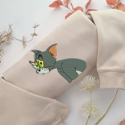 Tired Tom Nike Embroidered Sweatshirt, Nike Movie Inspired, Valentine's Day Gifts Idea For Him Her
