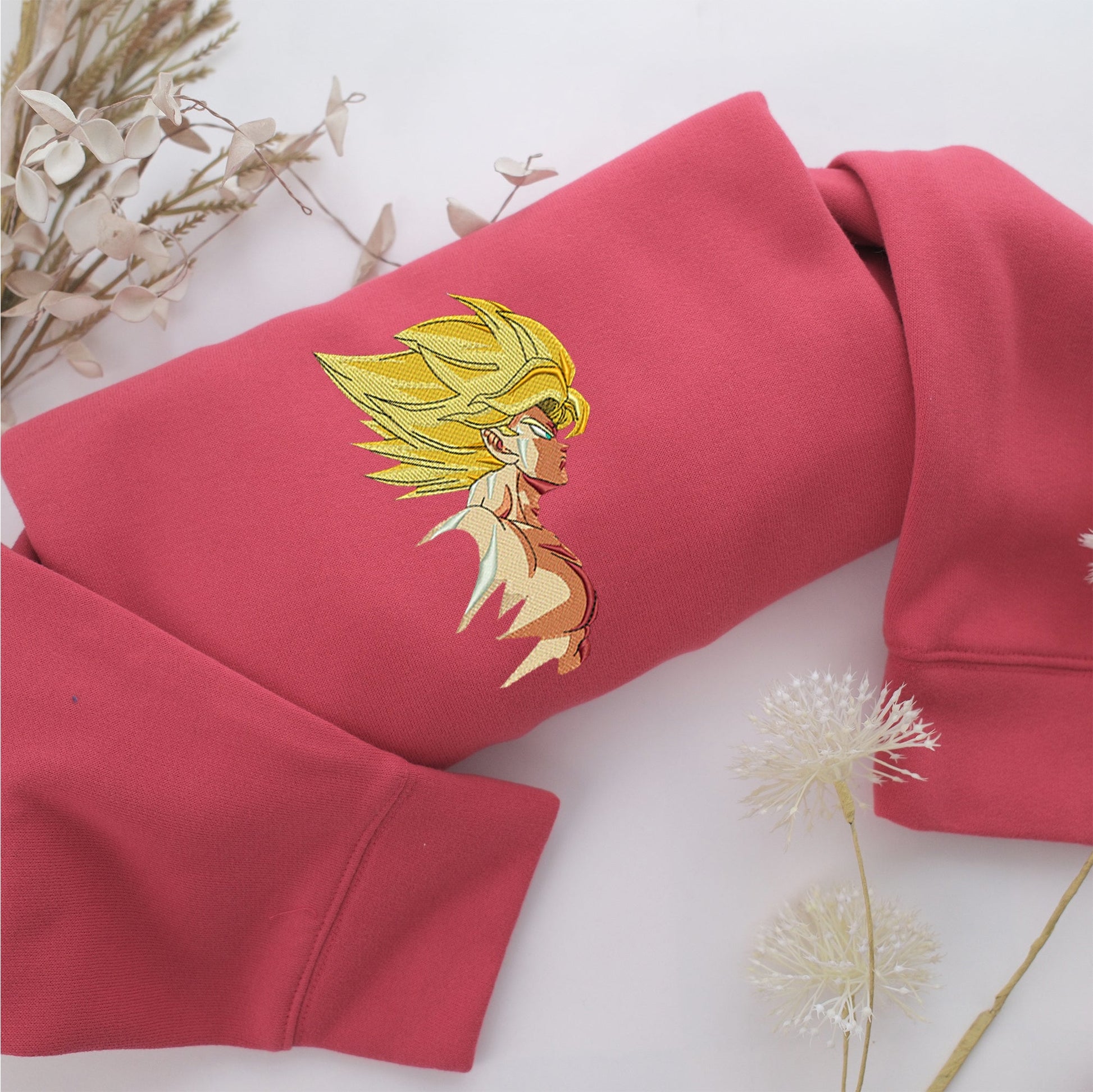 Super Saiyan Goku v4 Nike Embroidered Sweatshirt, Nike Movie Inspired, Valentine's Day Gifts Idea For Him Her