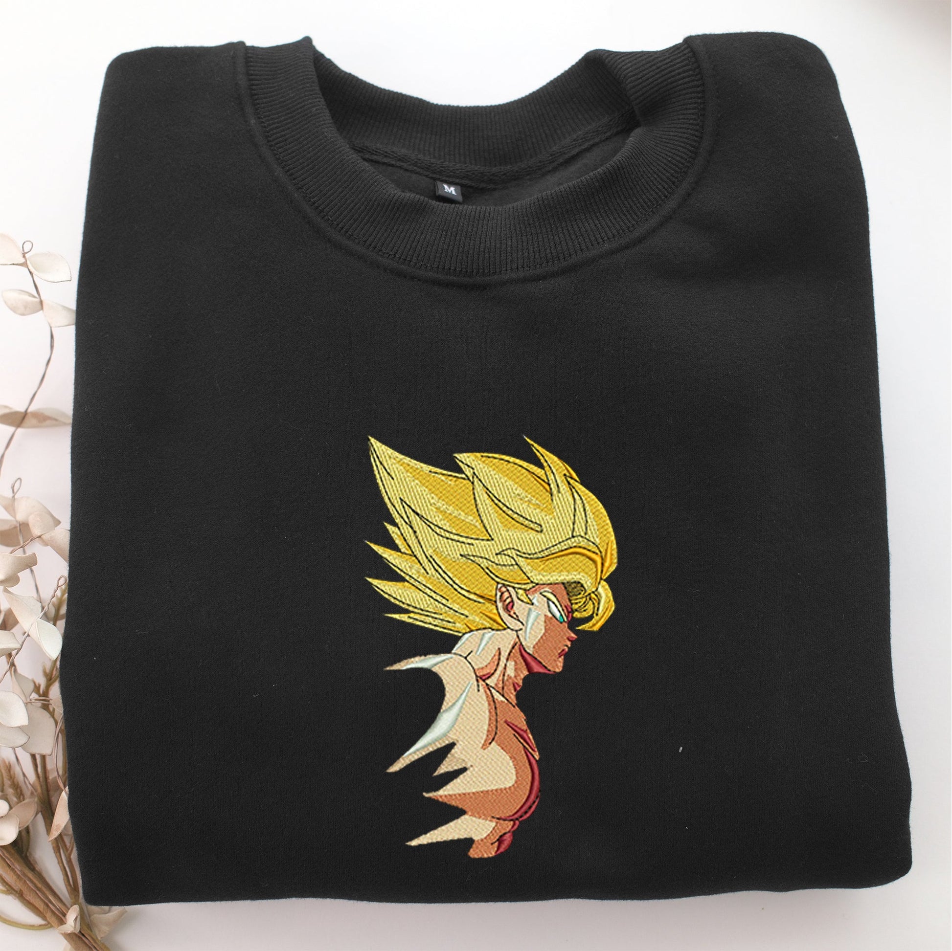 Super Saiyan Goku v4 Nike Embroidered Sweatshirt, Nike Movie Inspired, Valentine's Day Gifts Idea For Him Her