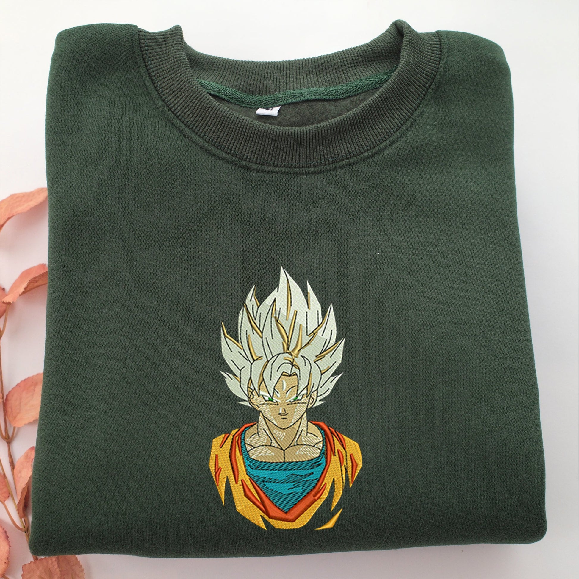Super Saiyan Goku Nike Embroidered Sweatshirt, Nike Movie Inspired, Valentine's Day Gifts Idea For Him Her