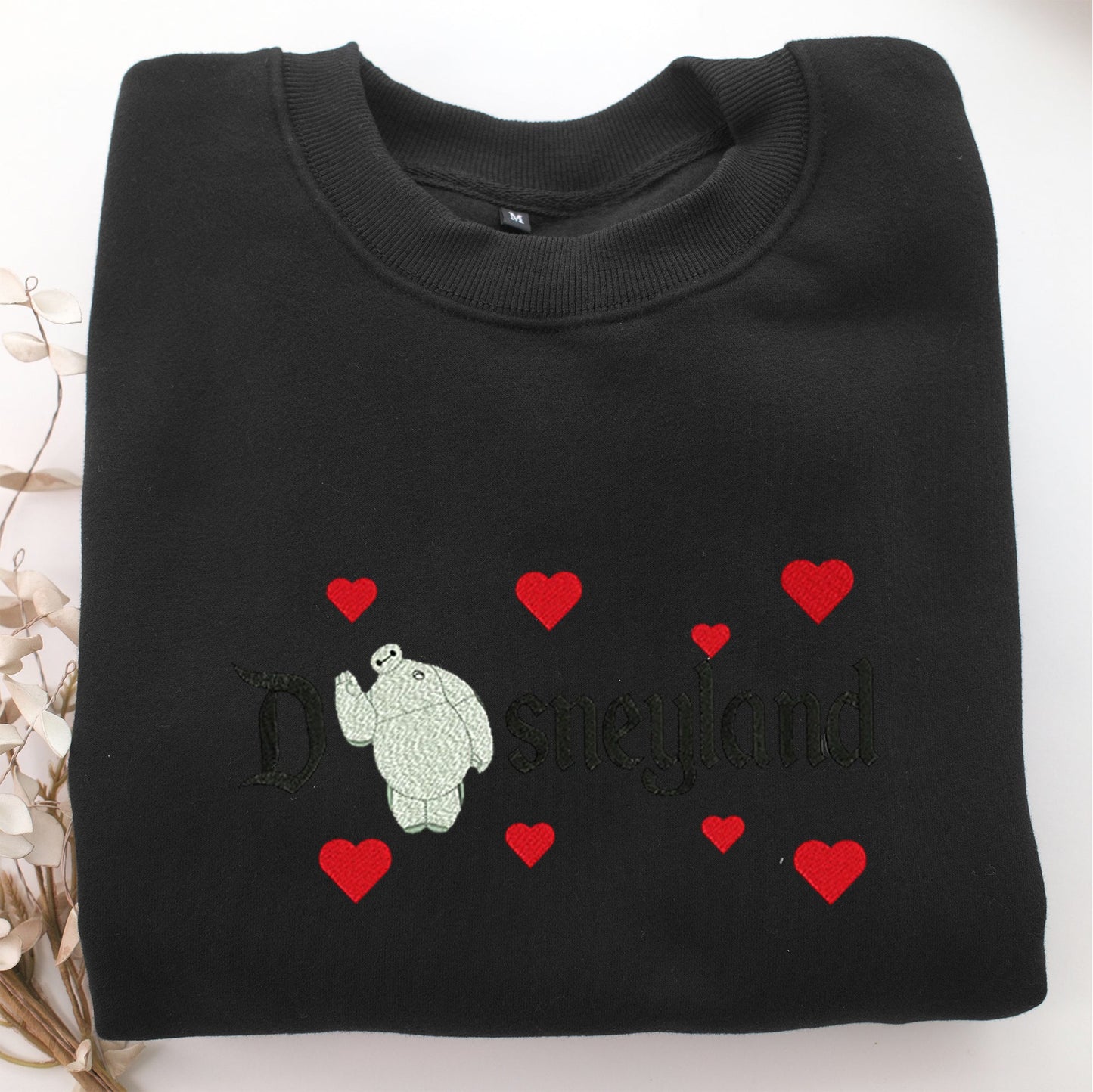 Baymax Disneyland Embroidery, Disneyland Embroidered Sweatshirt, Movie Disney Inspired, Valentine's Day Gifts Idea For Him Her