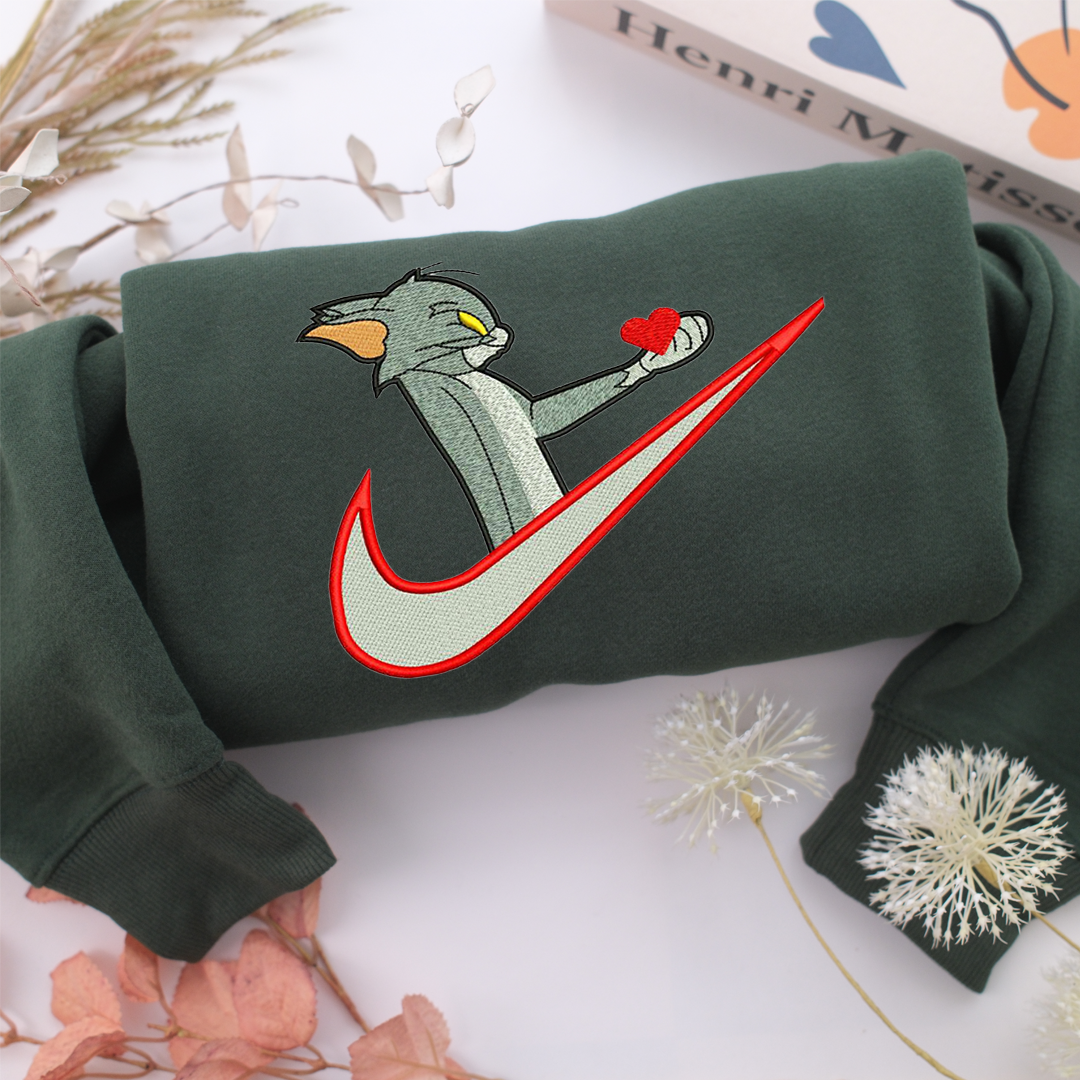 Tom Nike Embroidered Sweatshirt, Nike Movie Inspired, Valentine's Day Gifts Idea For Him Her