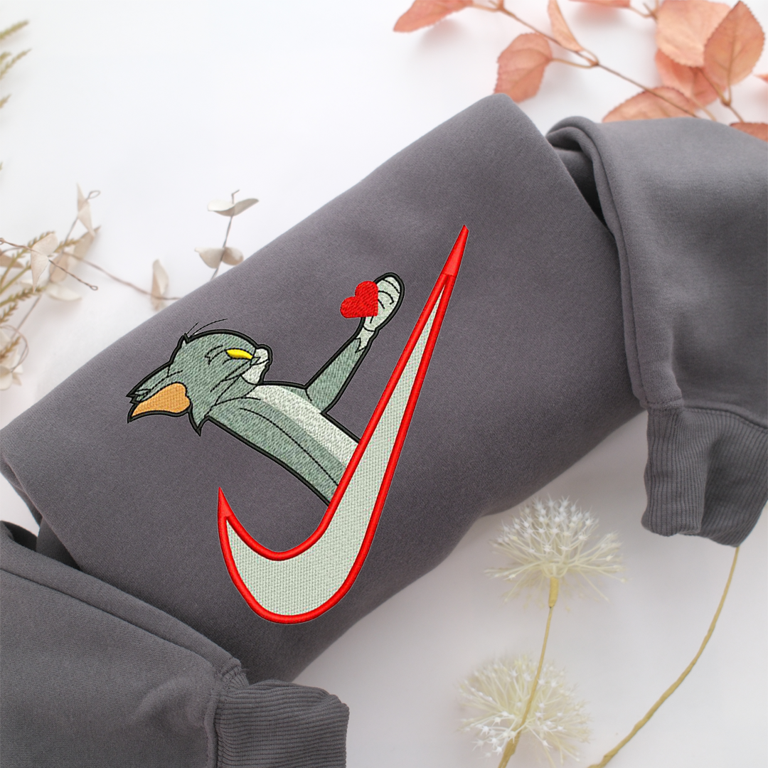 Tom Nike Embroidered Sweatshirt, Nike Movie Inspired, Valentine's Day Gifts Idea For Him Her
