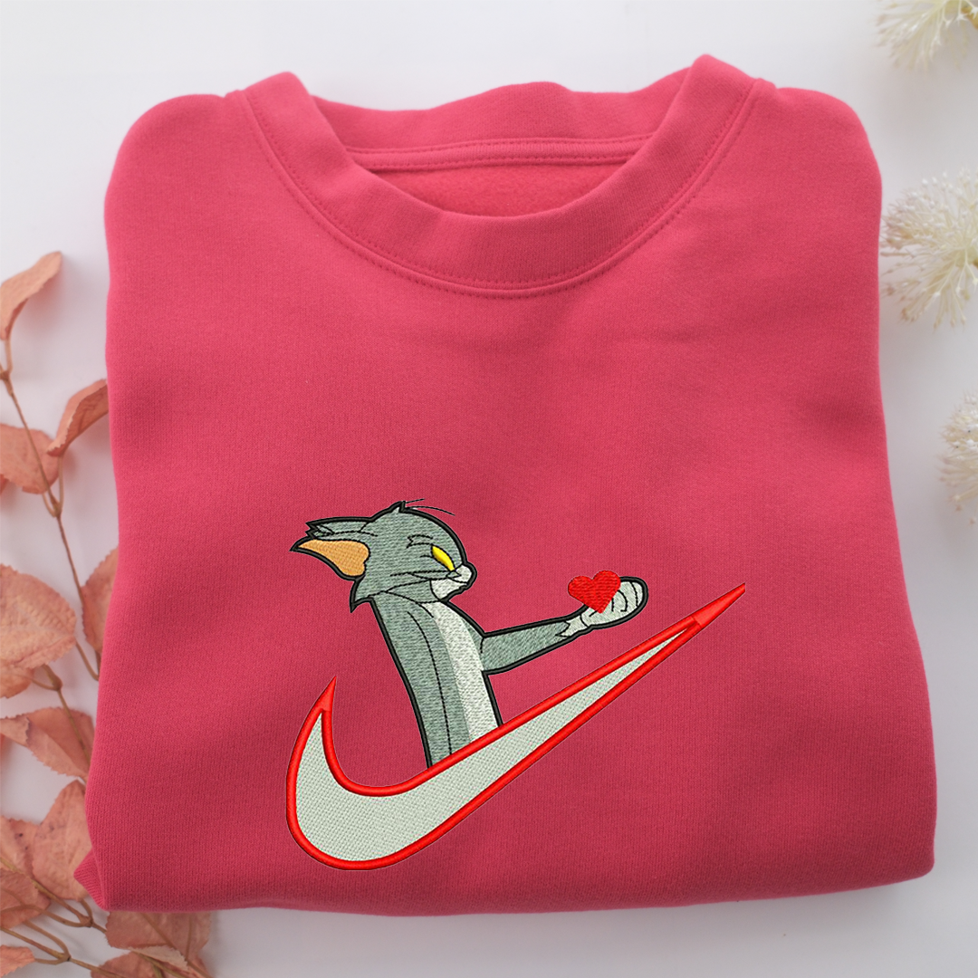 Tom Nike Embroidered Sweatshirt, Nike Movie Inspired, Valentine's Day Gifts Idea For Him Her