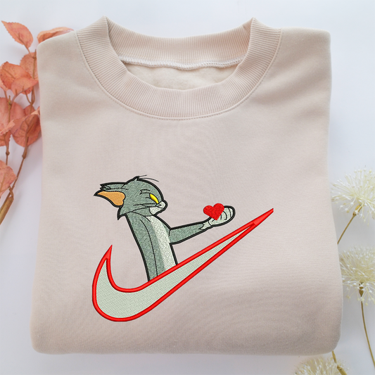 Tom Nike Embroidered Sweatshirt, Nike Movie Inspired, Valentine's Day Gifts Idea For Him Her