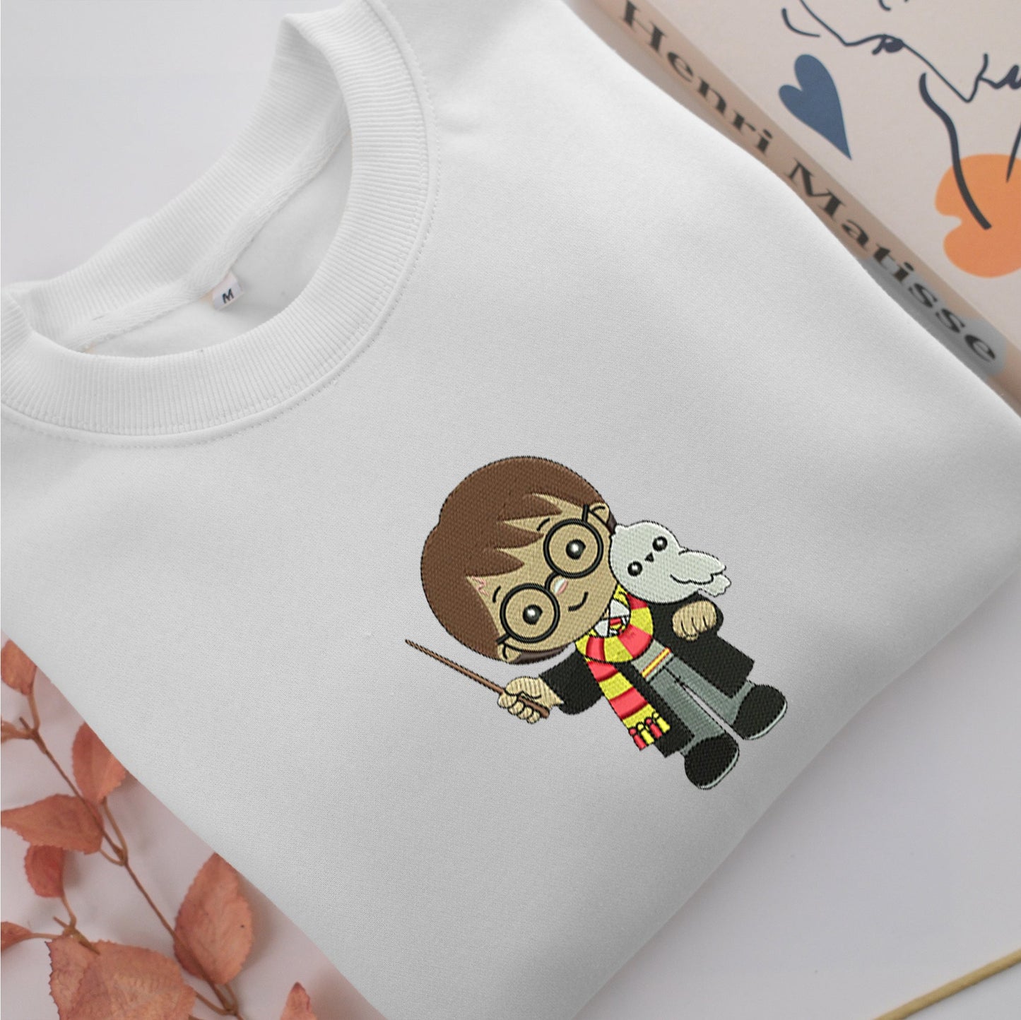 Chibi Harry Potter v2 Embroidery, Disneyland Embroidered Sweatshirt, Movie Disney Inspired, Valentine's Day Gifts Idea For Him Her