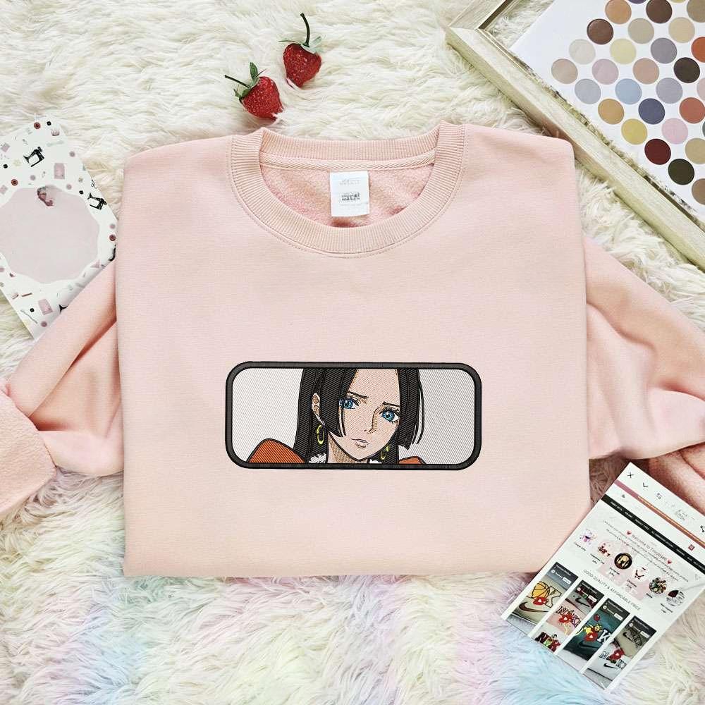 Boa Hancock One Piece Anime Embroidered Shirt