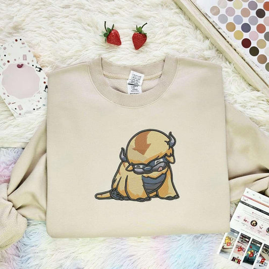 Stitch Cosplay Appa Avatar The Last Airbender Anime Embroidered Shirt 1