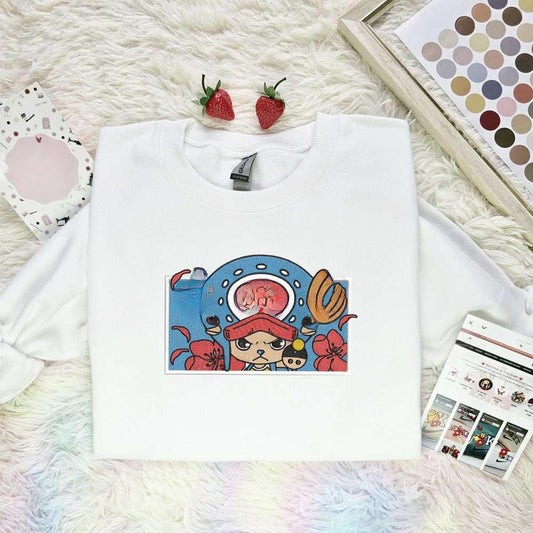 Tony Tony Chopper One Piece Anime Embroidered Shirt