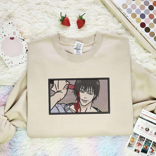 Toji Fushiguro Jujutsu Kaisen Anime Embroidered Shirt