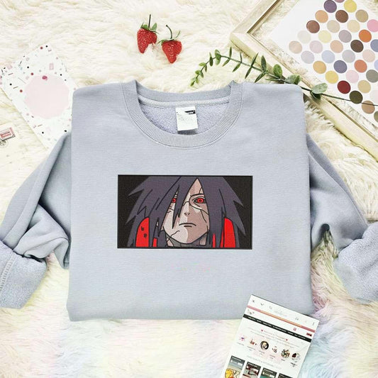 Uchiha Madara Naruto Anime Embroidered Shirt