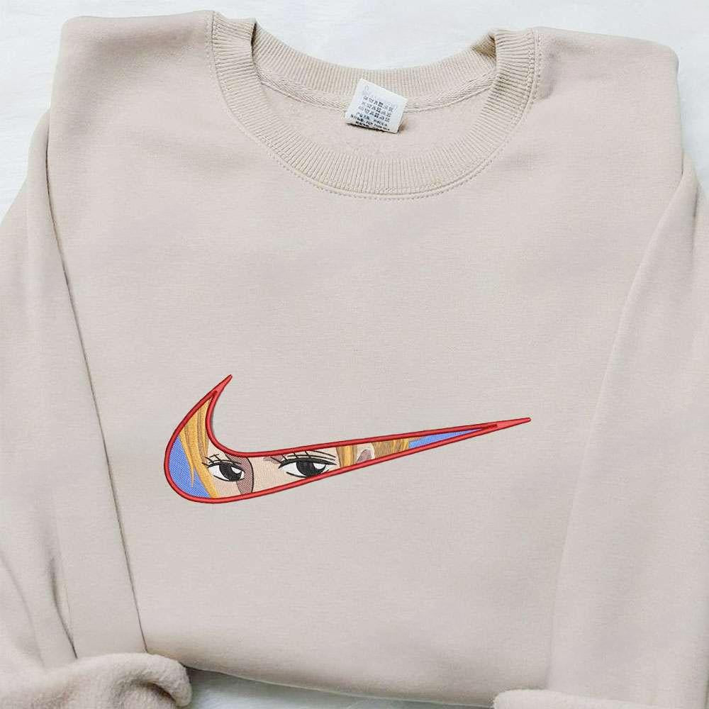 Swoosh X Nami Anime Embroidered Shirt One Piece Embroidered Shirt