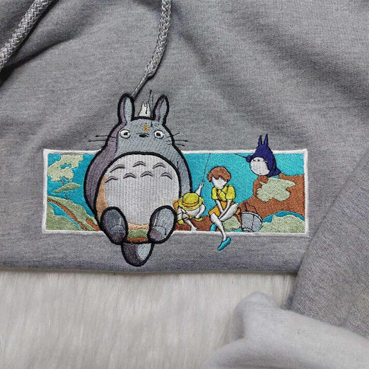 Totoro Embroidered Shirt, My Neighbor Totoro