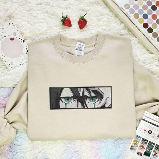 Ulquiorra Cifer Eyes Bleach Anime Embroidered Shirt