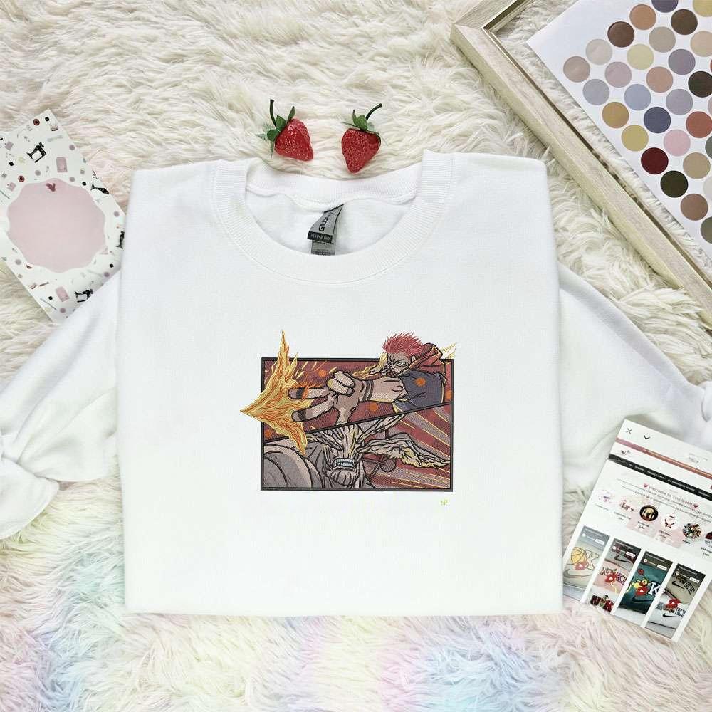 Sukuna Jujutsu Kaisen Anime Embroidered Shirt