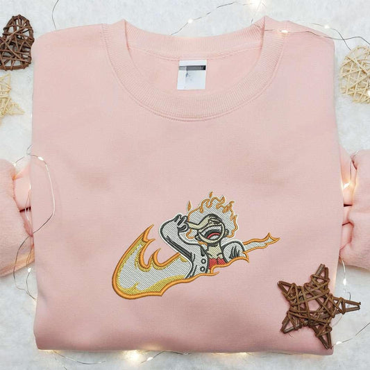 Swoosh X Luffy Gear 5 Laughing Embroidered Sweatshirt One Piece Anime