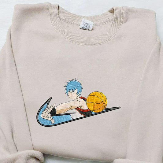 Tetsuya Kuroko X Swoosh Anime Embroidered Sweatshirt Kuroko No Basket