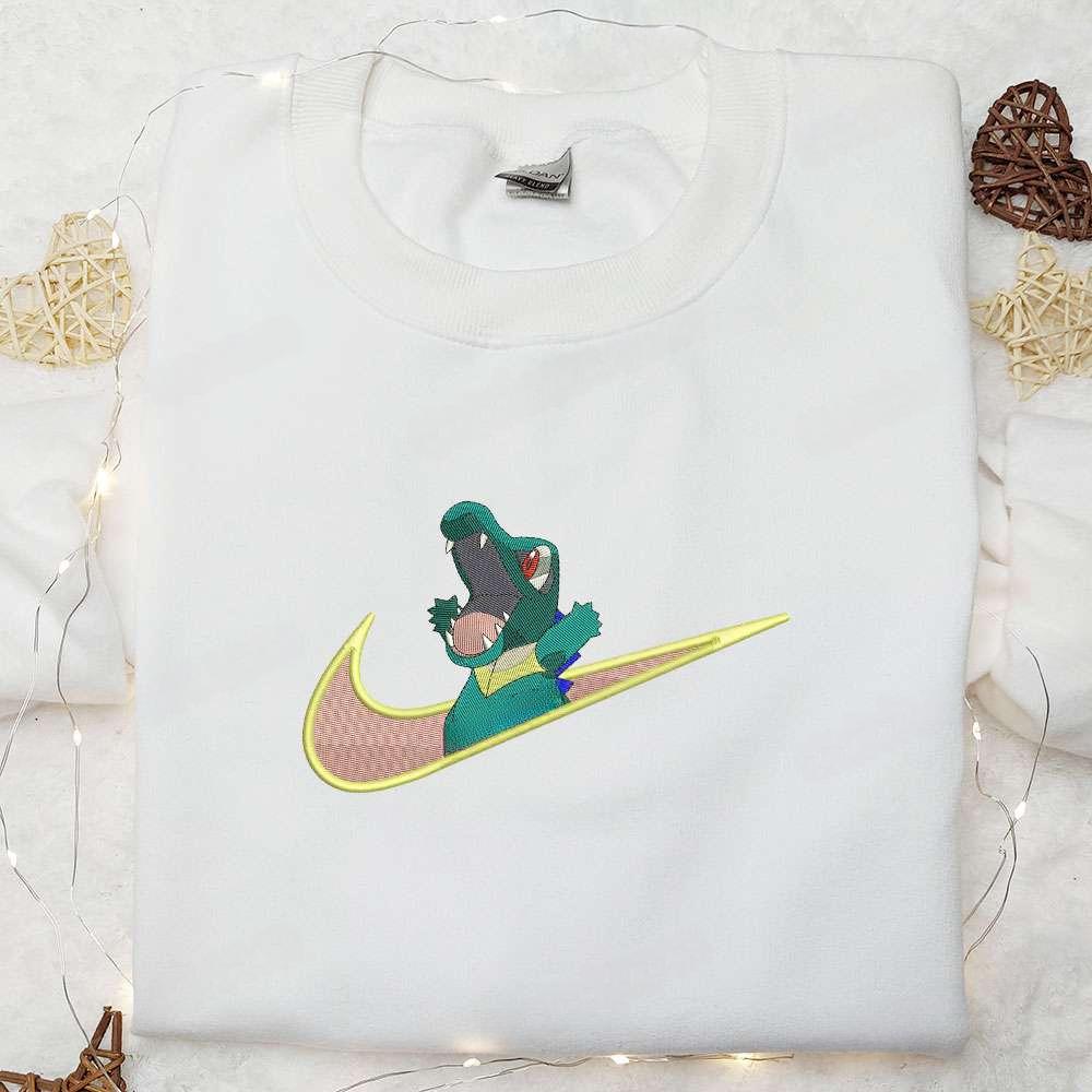 Totodile Pokemon Anime Embroidered Shirt