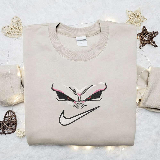Swoosh X Majin Buu Face Embroidered Sweatshirt Dragon Ball Anime
