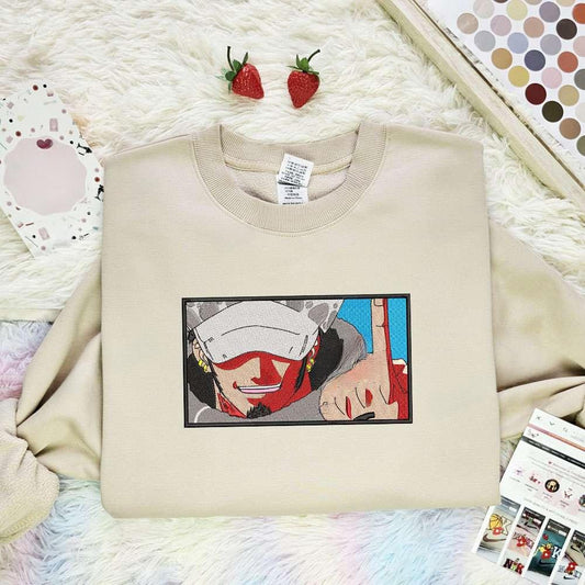 Trafalgar Law One Piece Anime Embroidered Shirt