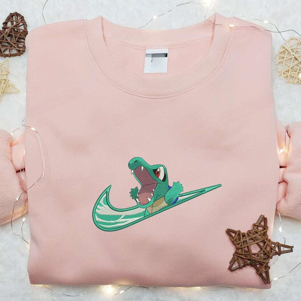 Totodile Pokemon Anime Embroidered Shirt