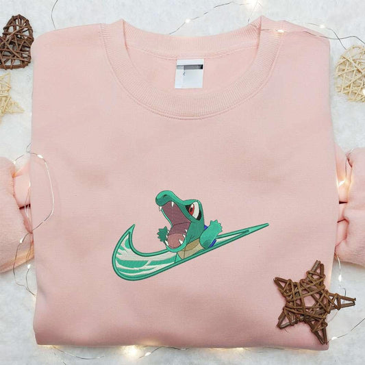 Totodile Pokemon Anime Embroidered Shirt