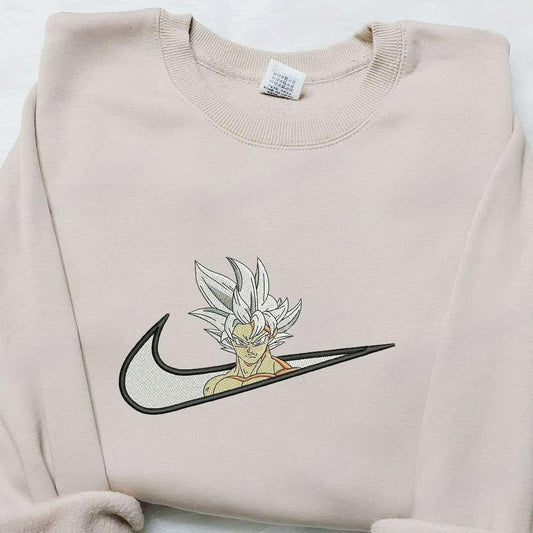 Swoosh X Goku Ultra Instinct Anime Embroidered Hoodie Dragon Ball