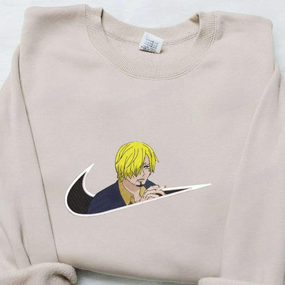 Swoosh X Sanji Anime Embroidered Hoodie Cool Anime Clothing