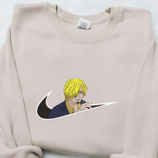 Swoosh X Sanji Anime Embroidered Hoodie Cool Anime Clothing