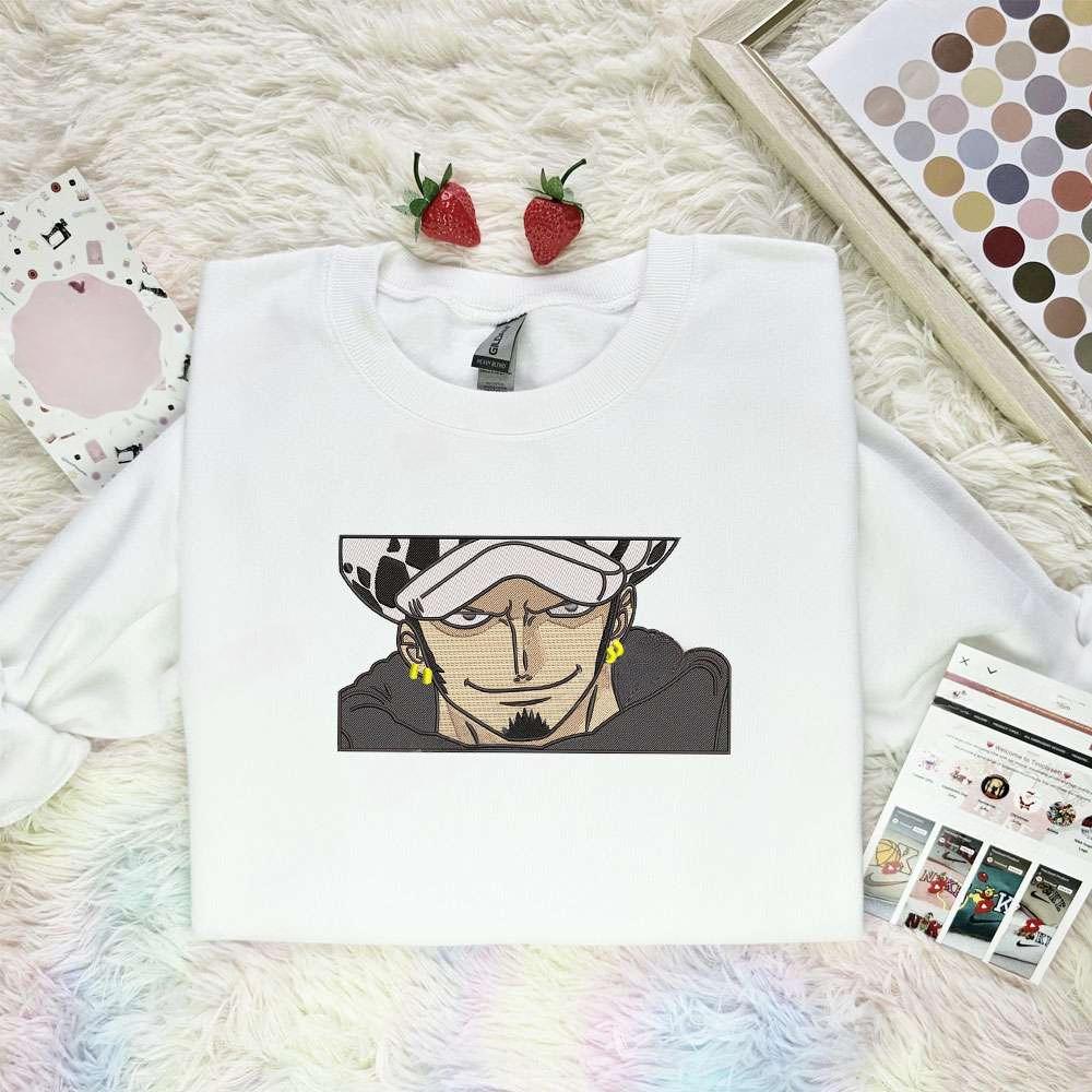 Trafalgar Law One Piece Anime Embroidered Shirt