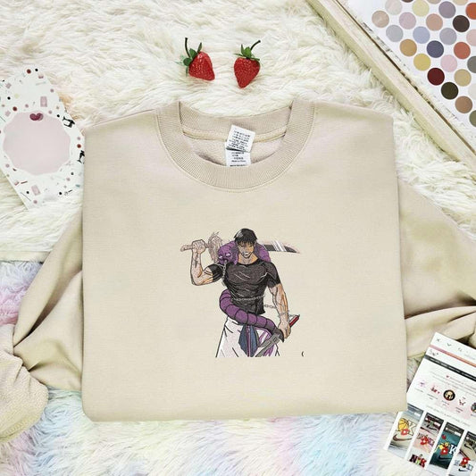 Toji Fushiguro Jujutsu Kaisen Anime Embroidered Shirt