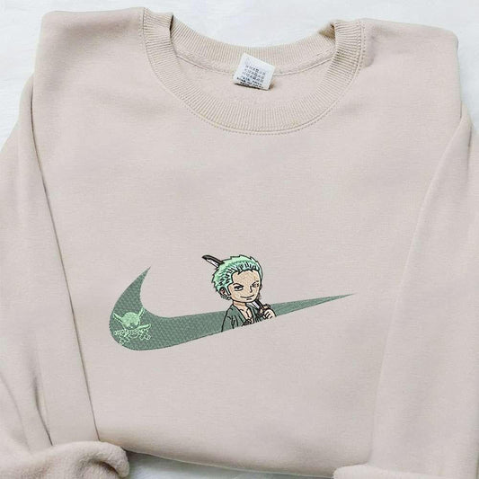Swoosh X Roronoa Zoro Anime Embroidered Sweatshirt One Piece