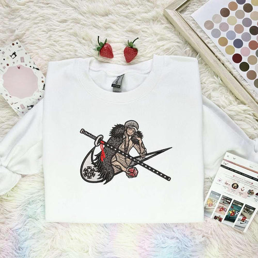 Trafalgar Law One Piece Anime Embroidered Shirt