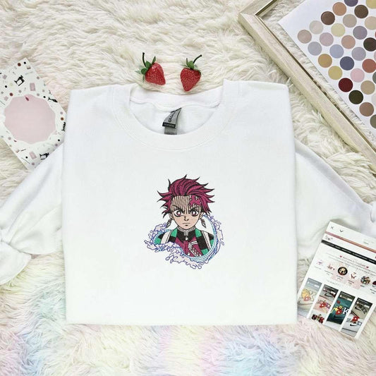 Tanjiro Kamado Kimetsu No Yaiba Anime Embroidered Shirt