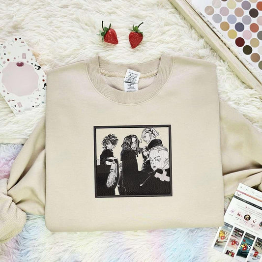 Tokyo Revengers Gang Anime Embroidered Shirt