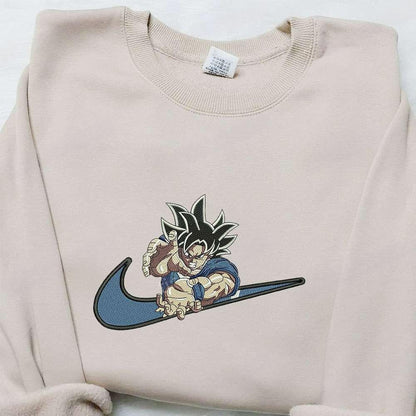 Swoosh X Goku Kameha Anime Embroidered Hoodie Dragon Ball