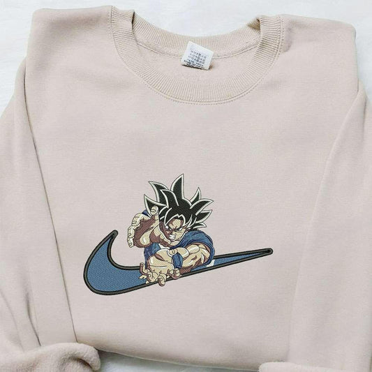 Swoosh X Goku Kameha Anime Embroidered Hoodie Dragon Ball