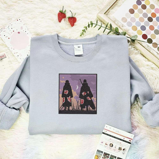 Uchiha Naruto Anime Embroidered Shirt