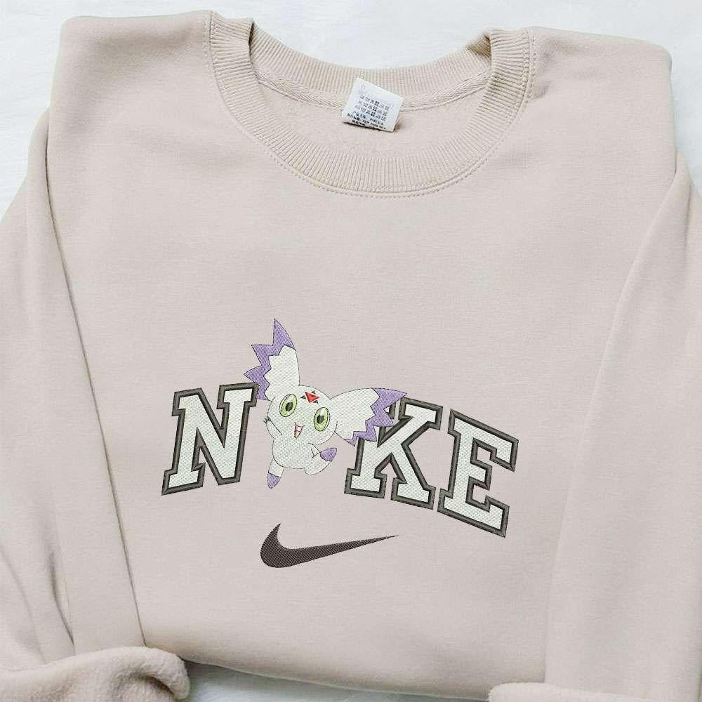 Calumon x Nike Anime Embroidered Shirt Digimon Embroidered Shirt Nike Inspired Embroidered Shirt