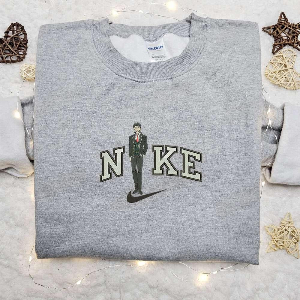 Sueharu Maru x Nike Anime Embroidered Sweatshirt Nike Inspired Embroidered Hoodie Best Birthday Gift Ideas