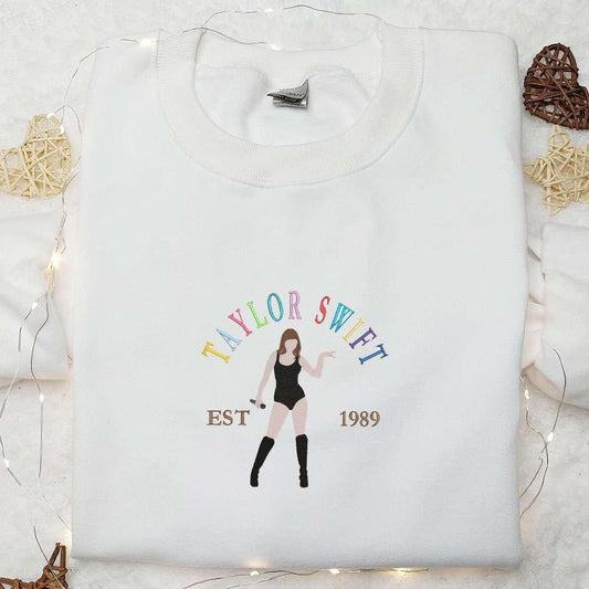 Taylor Swift Est 1989, Celebrity Embroidered Shirt , Best Fandom Gift Ideas