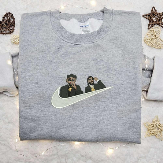Suicideboys x Nike Swoosh Embroidered Shirt Celebrity Embroidered Hoodie Best Music Gift Idea