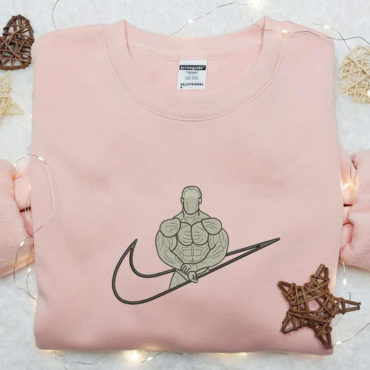 Swoosh x Jay Cutler Embroidered Sweatshirt Celebrity Embroidered Shirt Best Gift Ideas For All Occasions