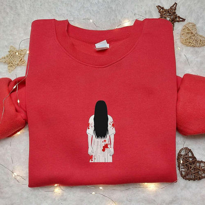 The Ring Samara Embroidered Shirt Horror Movie Embroidered Sweatshirt Best Gift Ideas