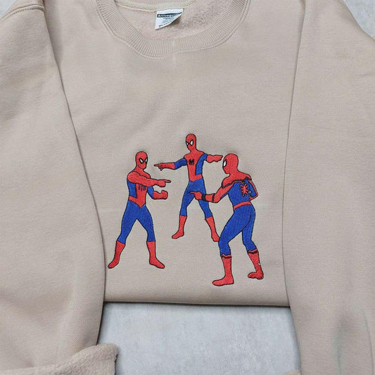 Three Spider Man Embroidered Shirt Spider Man No Way Home Hoodie Marvel Embroidered Sweatshirt 2