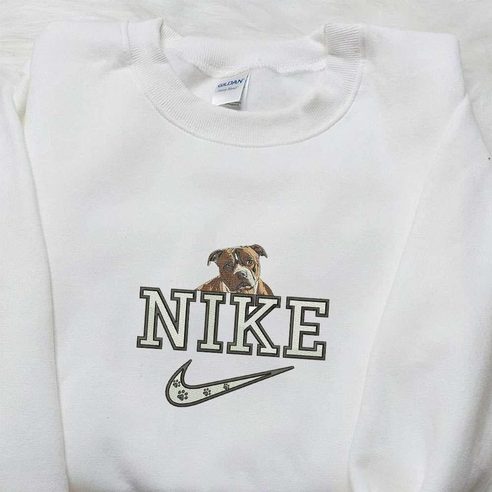 Boxer Dog x Nike Embroidered Shirt Custom Animal Nike Embroidered Shirt Best Birthday Gift Ideas