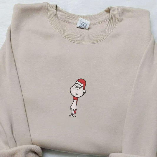 The Little Grinch Embroidered Sweatshirt Movie Merry Christmas Embroidered Shirt Best Christmas Day Gift Ideas